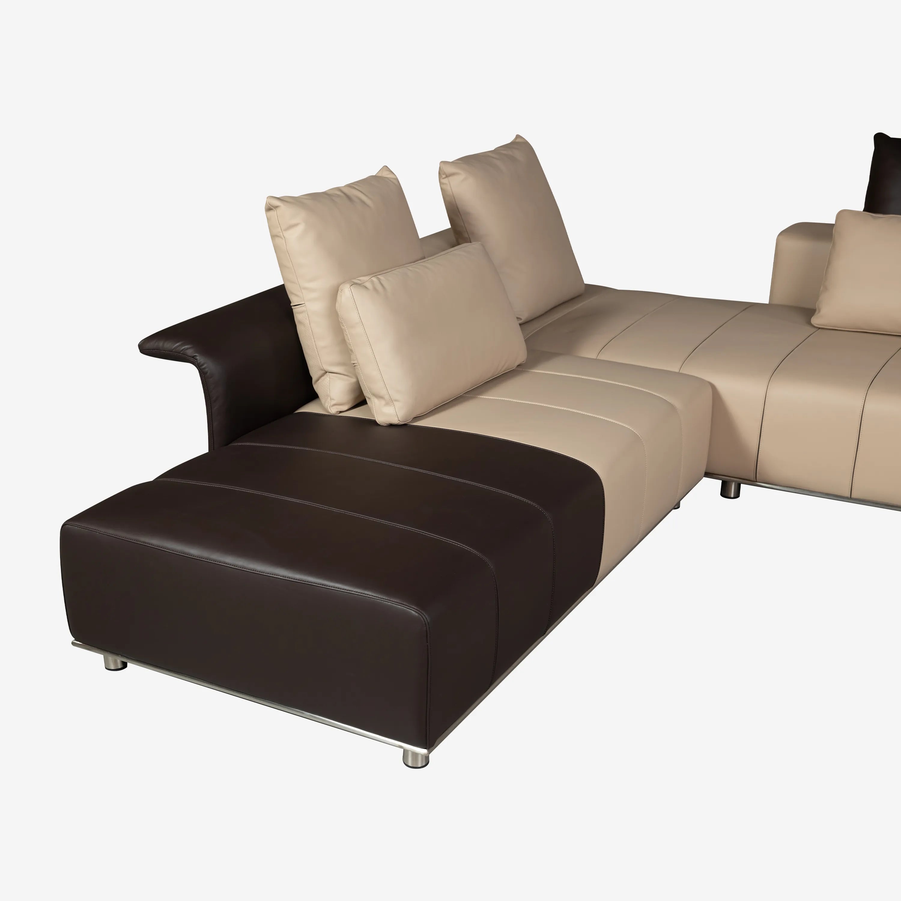Kaden Corner Leather Sofa